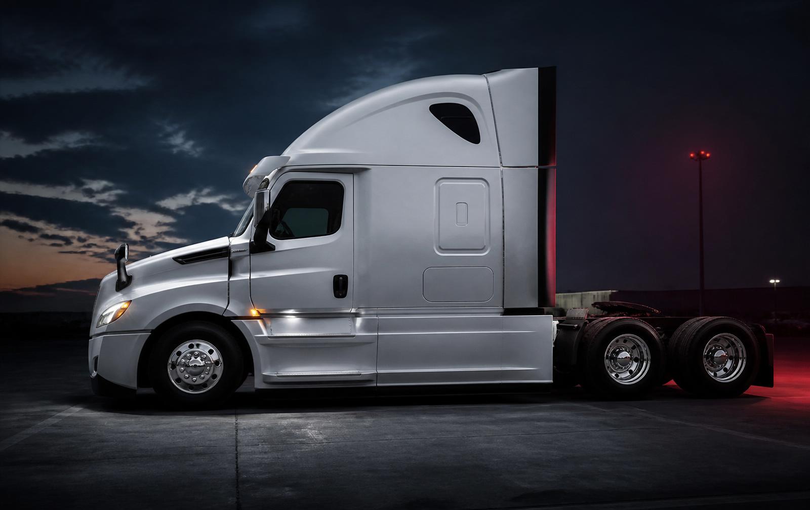 Modern Freightliner sleeper truck